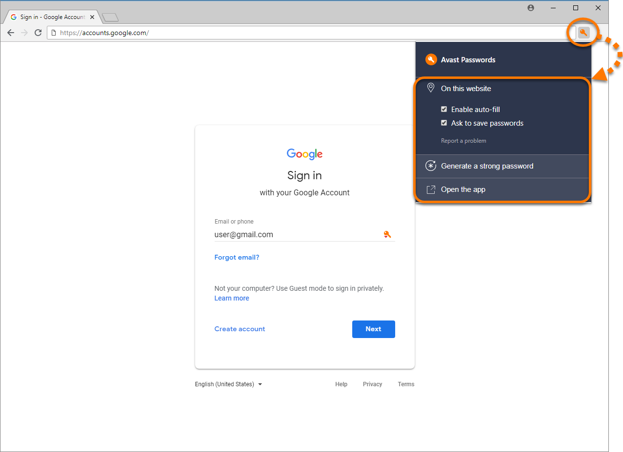How to i allow access to chrome password on avast for mac download